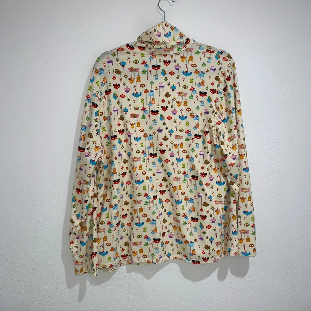 Disney Mickey Mouse dumbo Minnie Mouse mock neck long sleeve top size 2XL yellow - Picture 3 of 12